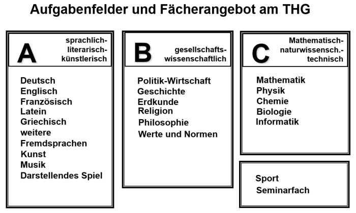 AufgabenfelderFächerangebotTHG